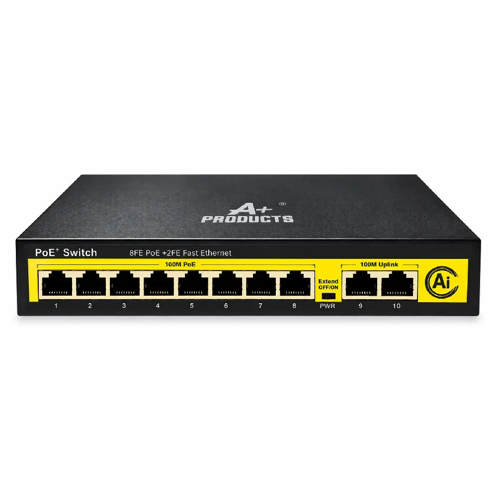 A+ Products Poe Switch 8 Port (8 FE+ 2 FE Port) Normal view 2